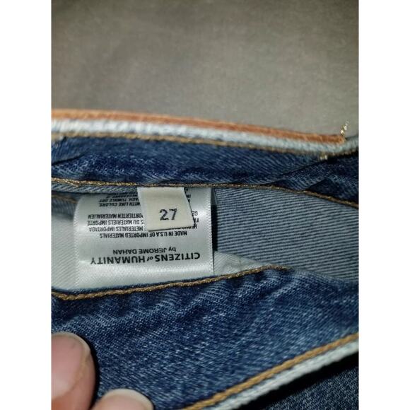 New Citizens Of Humanity‎ Shorts Womens 27 Blue Frayed Hem Danielle Cut Off NWOT - Picture 6 of 11